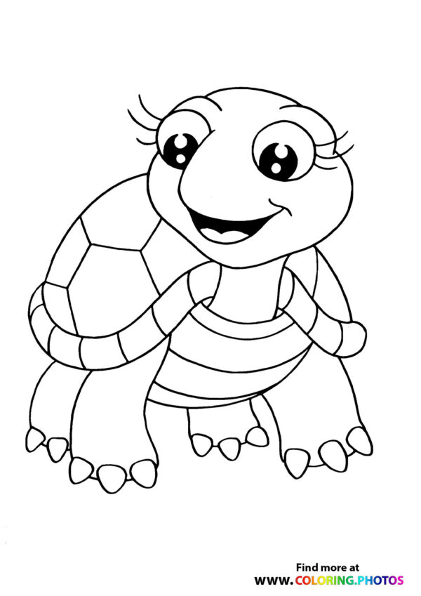 simple turtle coloring pages printable jpg