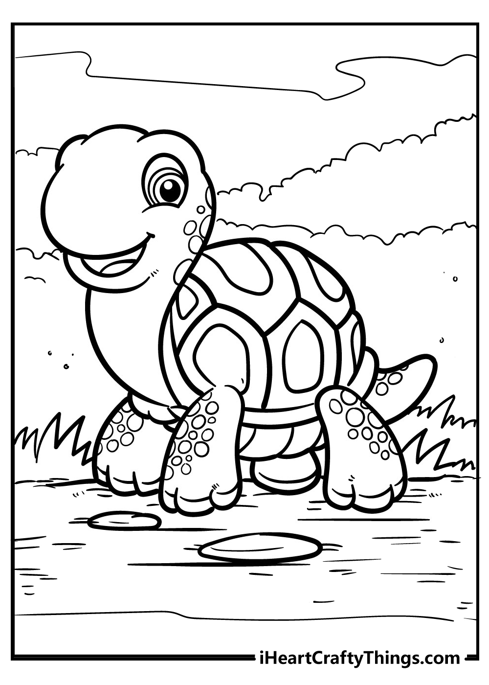 100+ Amazing Turtle Coloring Pages Printable