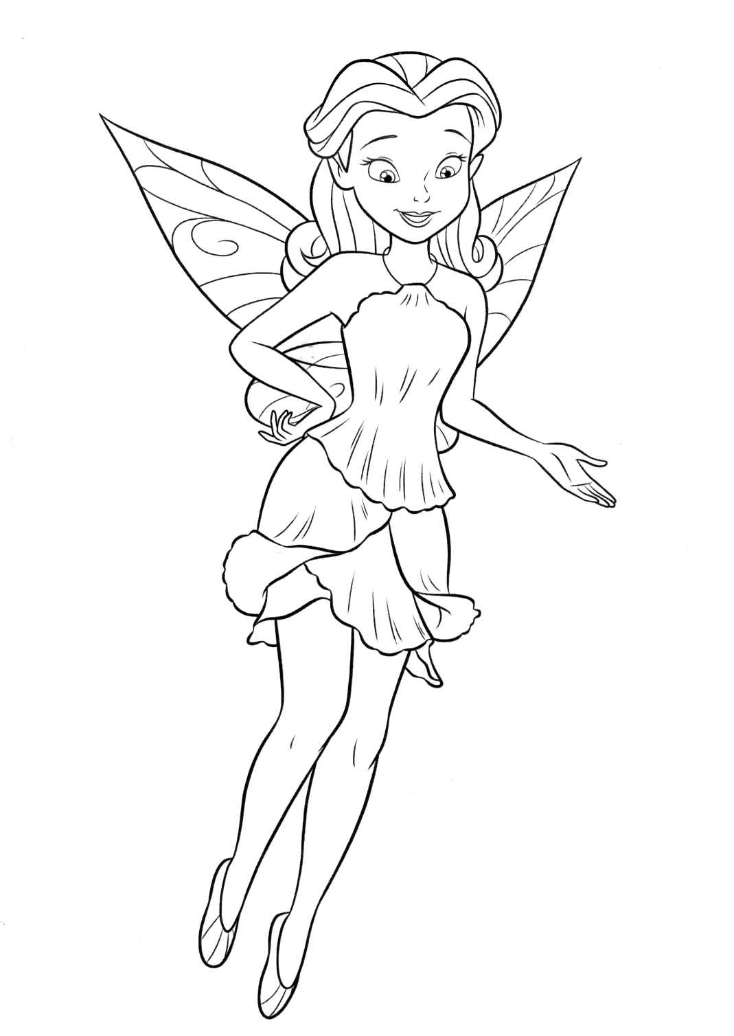 37+ Interactive Fairy Coloring Pages for Kids