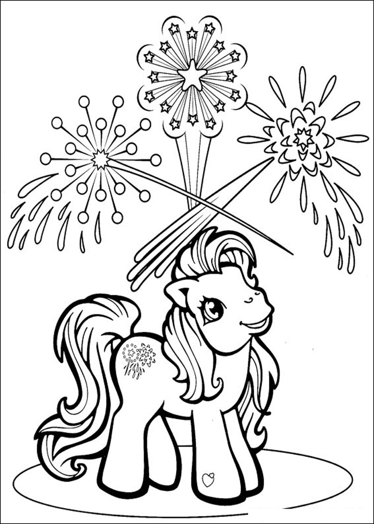 colorful pony coloring pages printable jpg