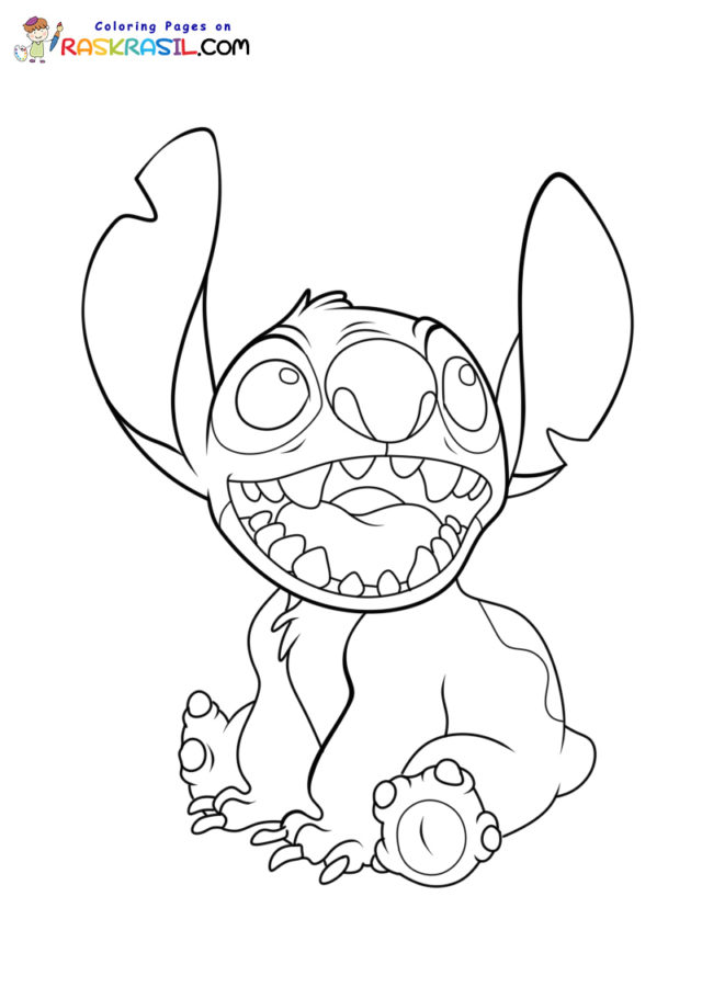 16+ Joyful Stitch Aloha Coloring Pages Printable