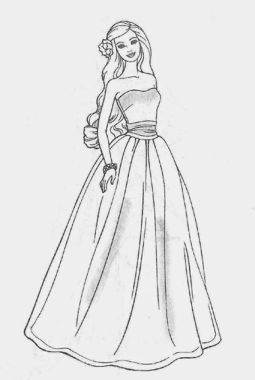 16+ The Best Coloring Page Fashion Princess Printable