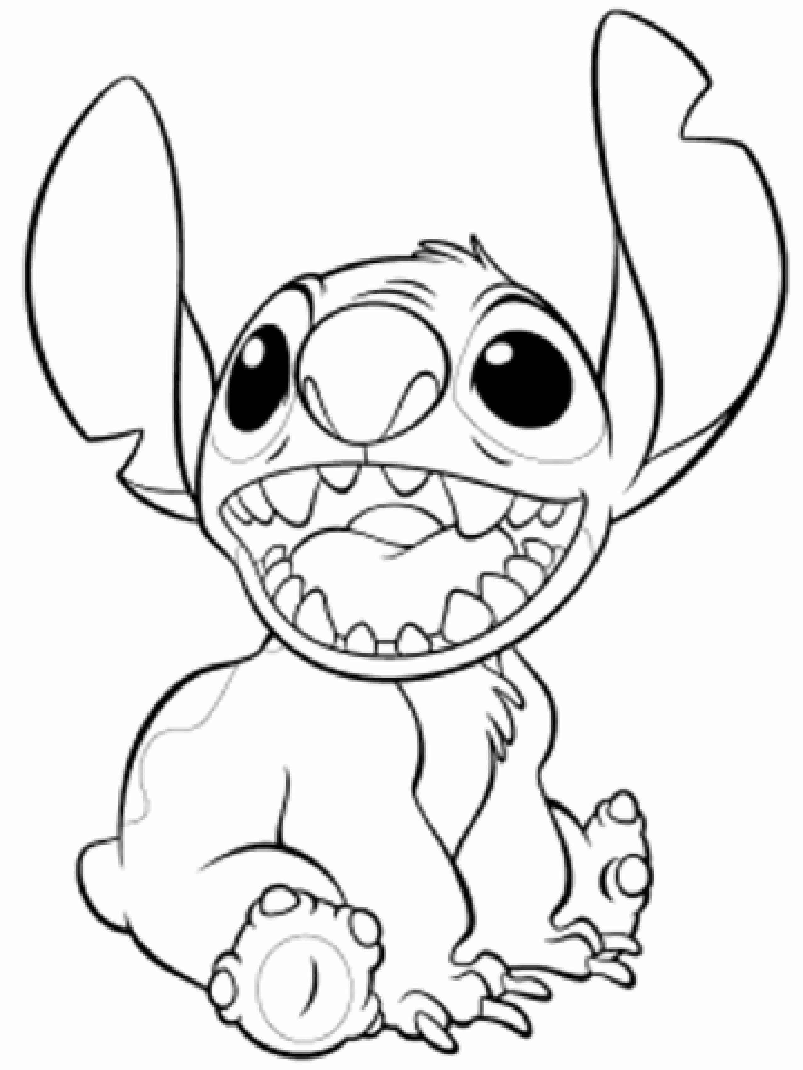 39+ Cute Angry Stitch Coloring Pages Easy