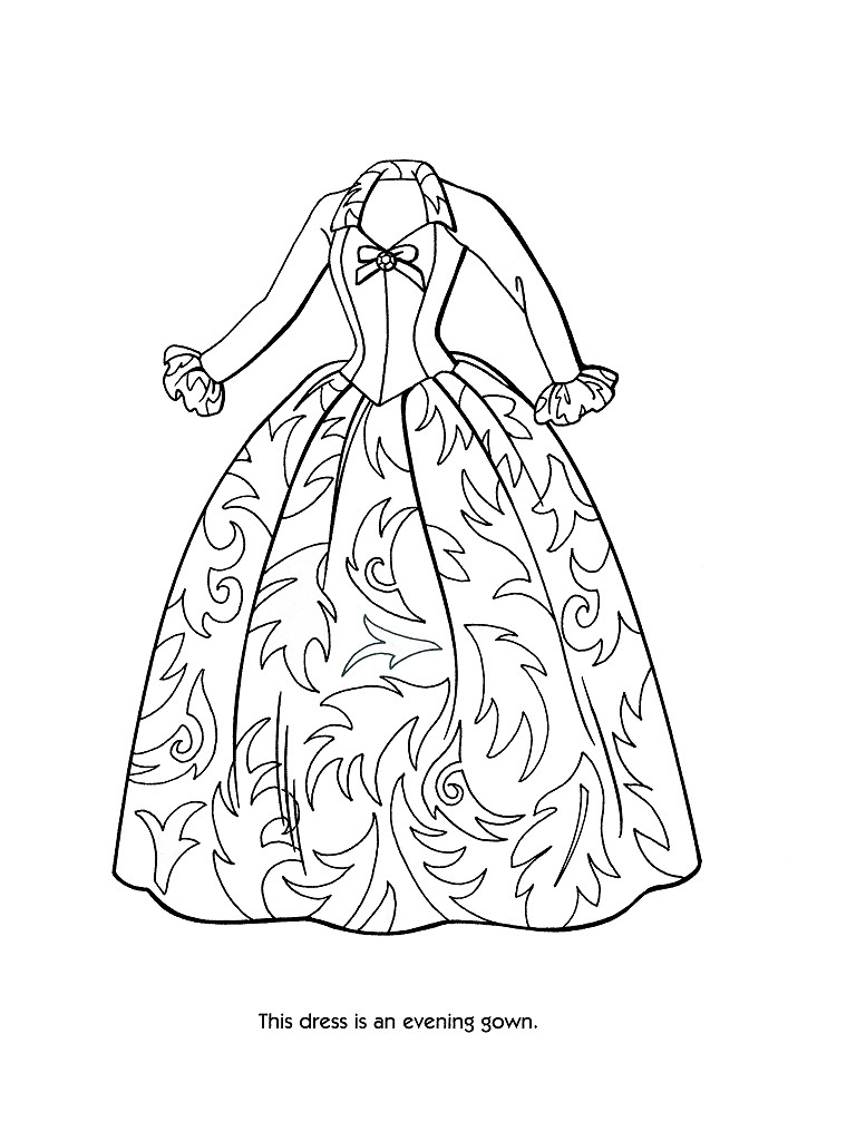 amazing coloring page fashion princess printable jpg