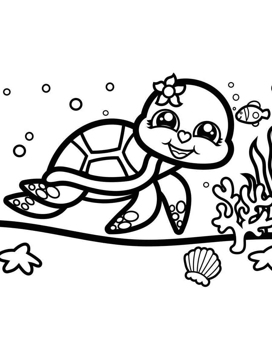 19+ Creative Turtle Coloring Pages Printable