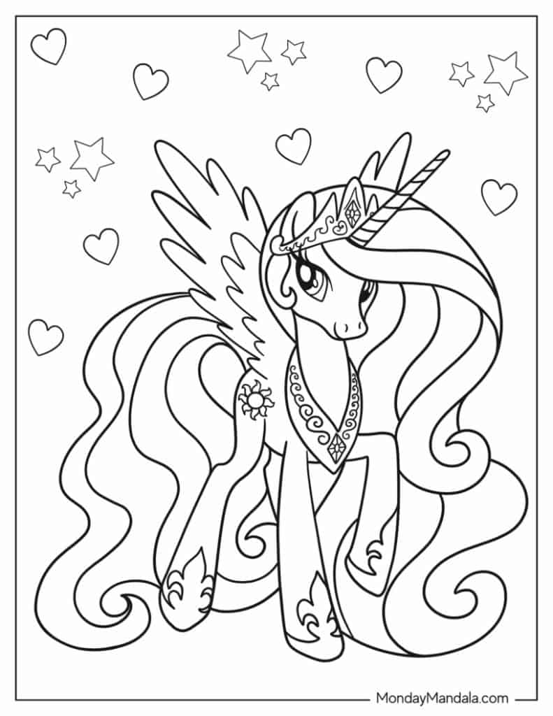 19+ Joyful Pony Coloring Pages Printable