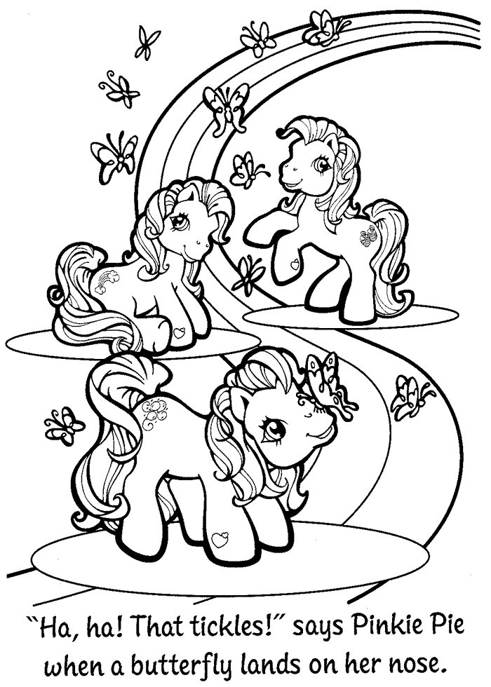 2+ Cheerful Pony Coloring Pages Printable