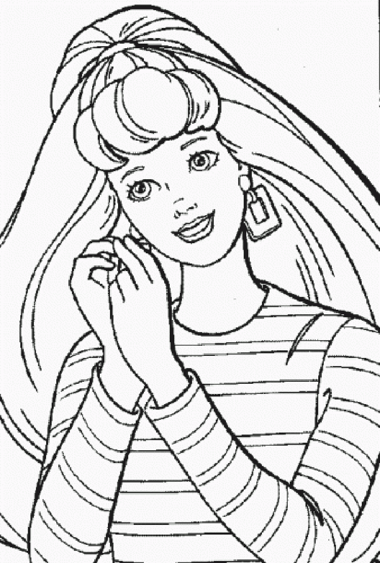 funtastic barbie rapunzel coloring pages printable jpg