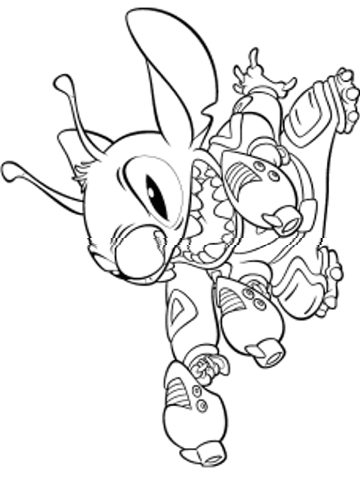 32+ Funtastic Angry Stitch Coloring Pages PDF Printable