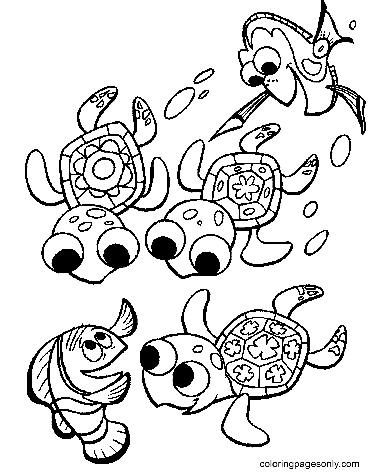 20+ Free Turtle Coloring Pages Printable