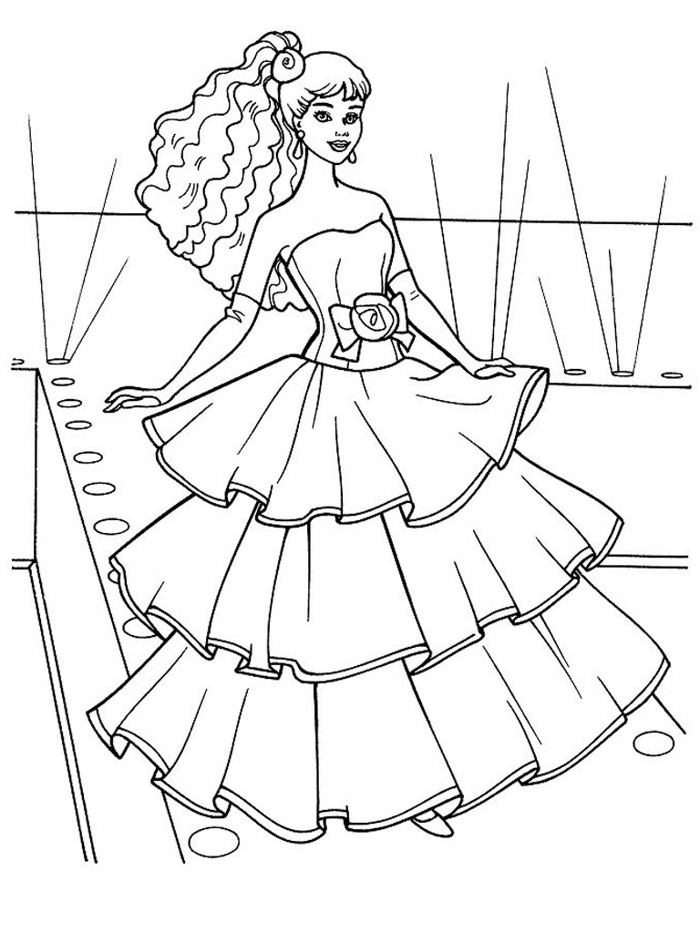 20+ Ultimate Coloring Page Fashion Princess Printable