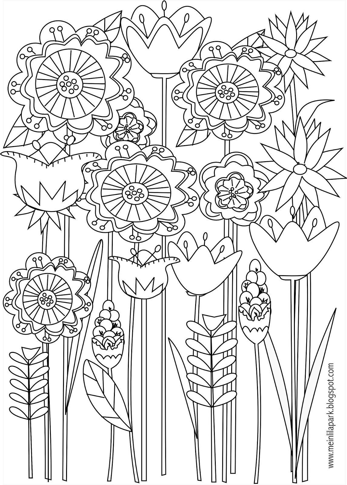 35+ Cheerful Spring Coloring Pages Archives