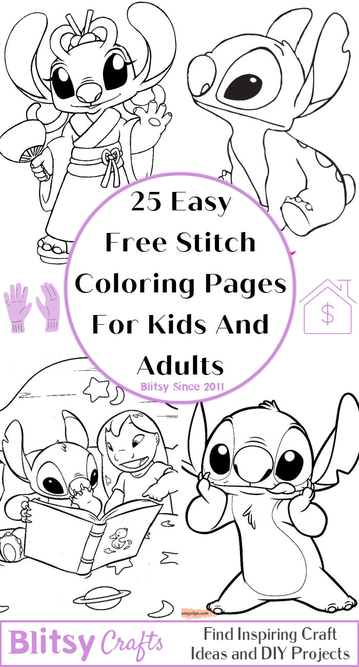 40+ Creative Angel Stitch Coloring Pages Printable