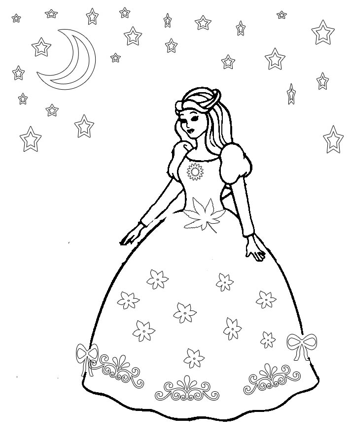 27+ Cheerful Coloring Page Fashion Princess Printable