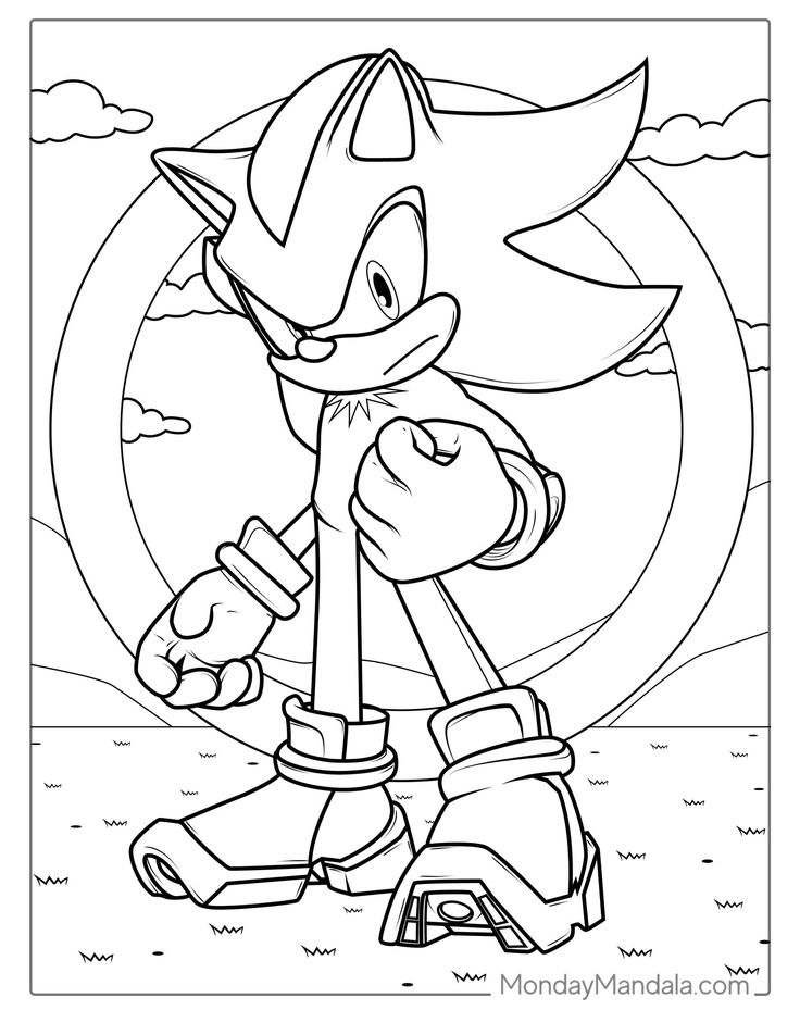 27+ Trendy Sonic Coloring Pages Printable