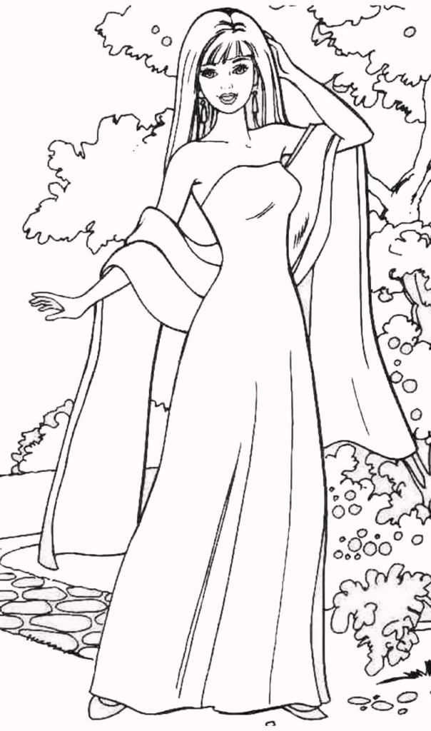 28+ Joyful Coloring Page Fashion Princess Printable