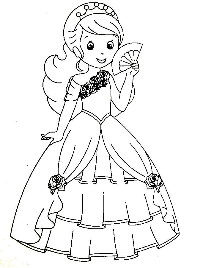 29+ Interactive Coloring Page Fashion Princess Printable