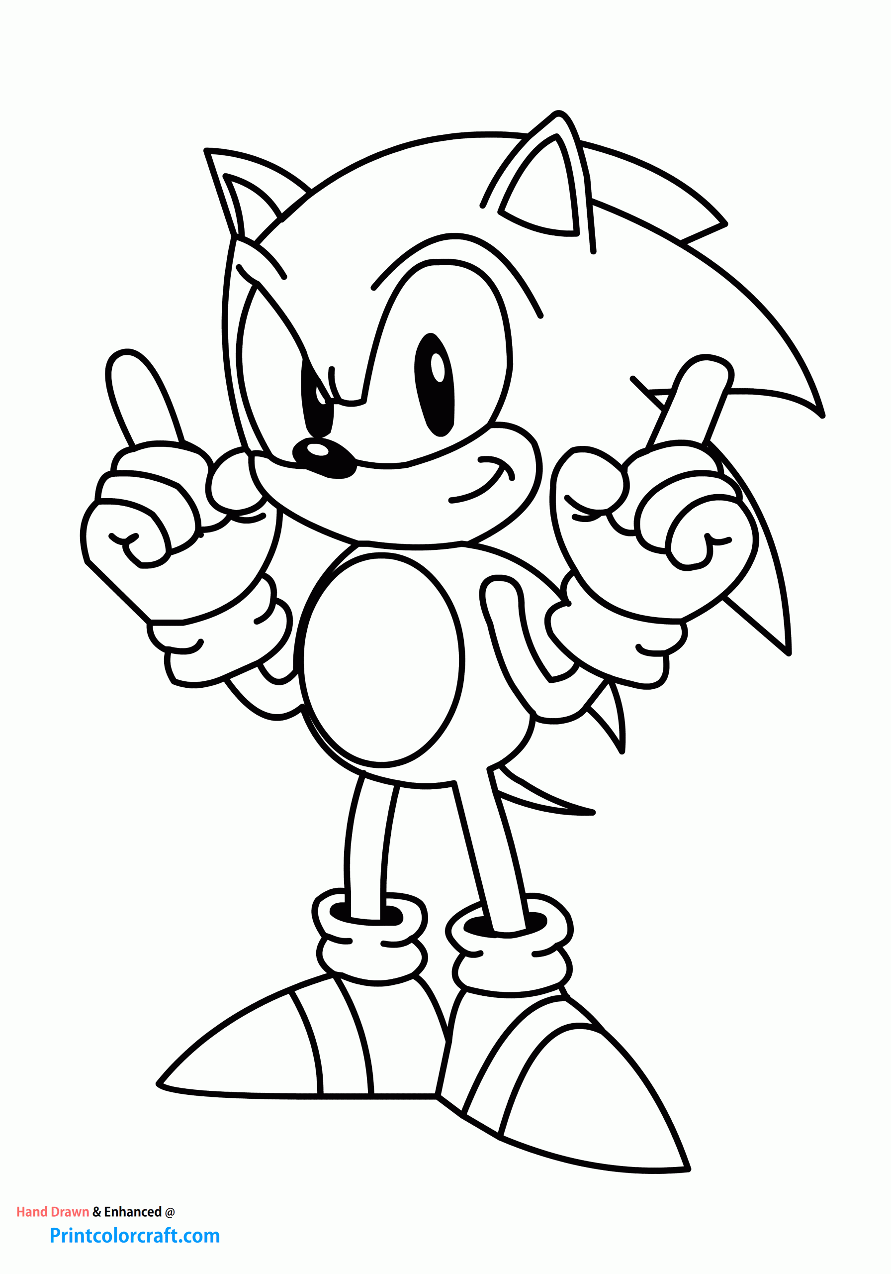 29+ Whimsical Sonic Coloring Pages Printable