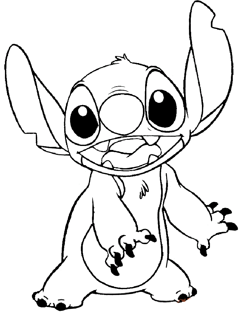 free stitch aloha coloring pages printable jpg