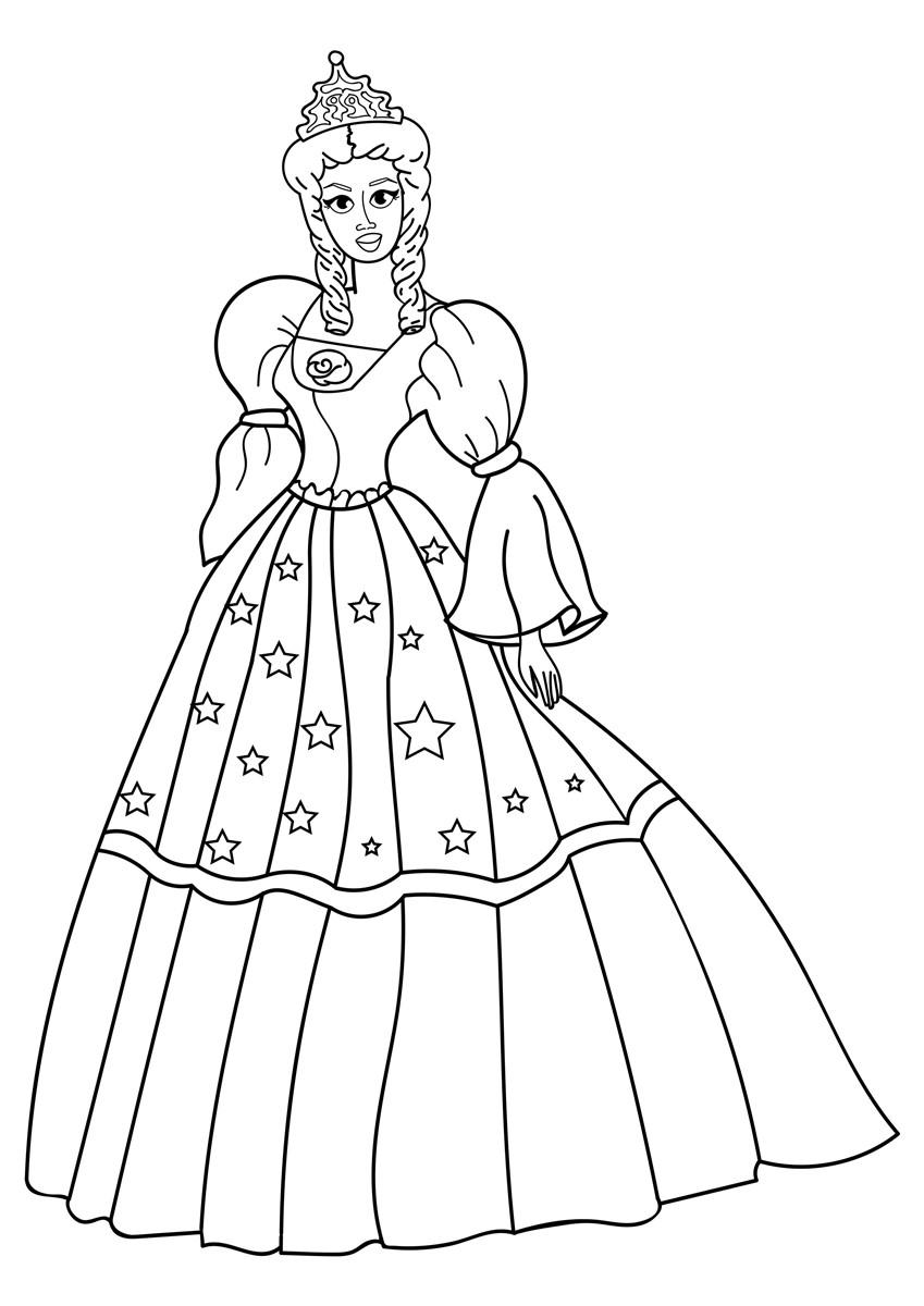 31+ Trendy Coloring Page Fashion Princess Printable