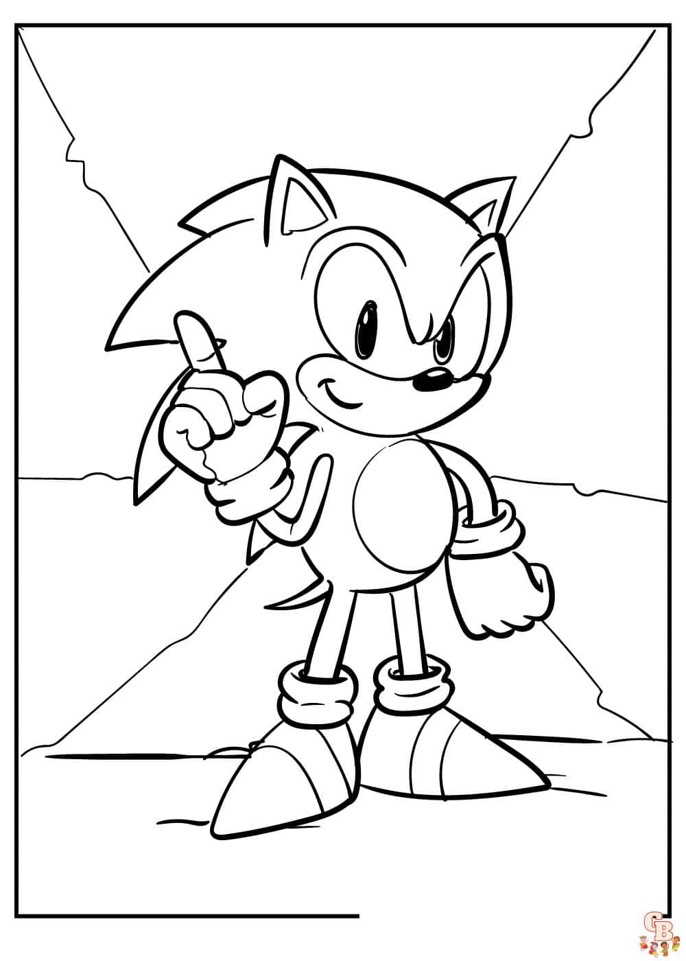 32+ Fun Sonic Coloring Pages Printable