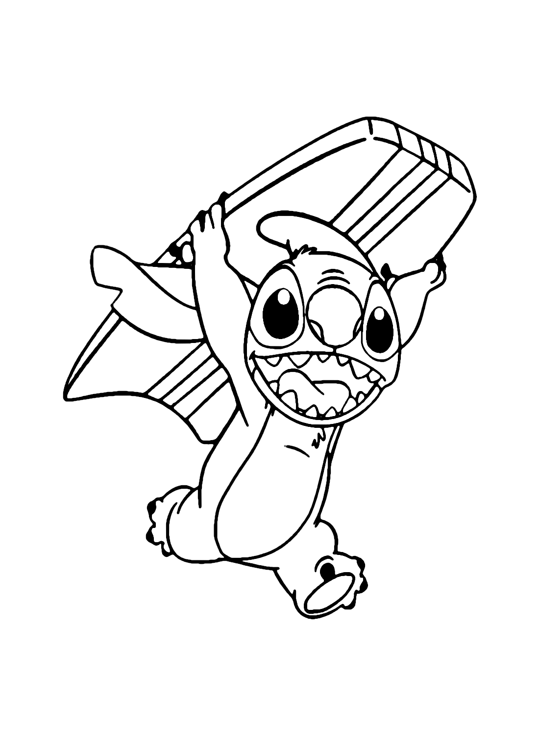 34+ Cute Stitch Aloha Coloring Pages Printable