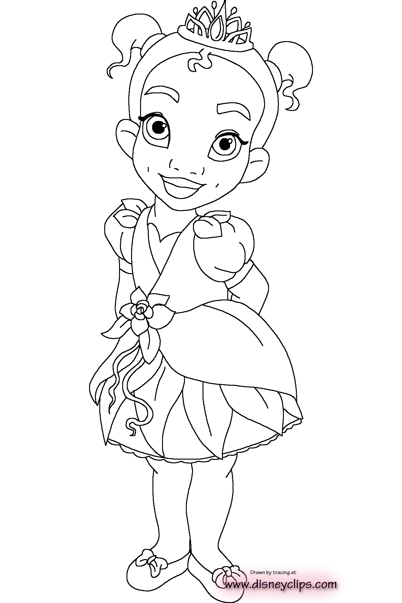 easy coloring page fashion princess printable jpg