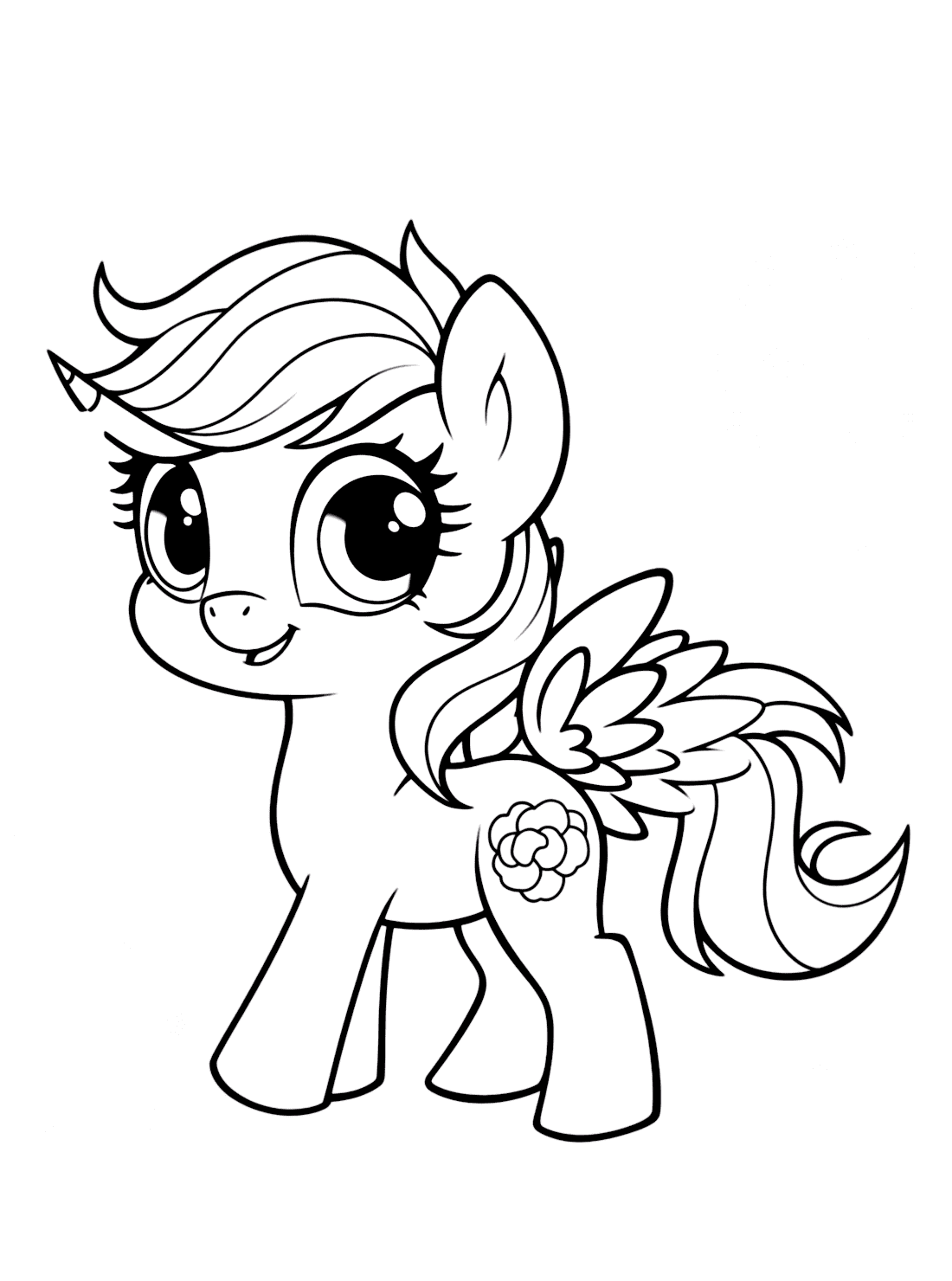 new pony coloring pages printable jpg