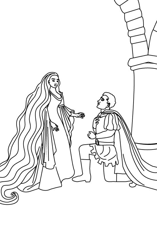 38+ Free Barbie Rapunzel Coloring Pages Printable