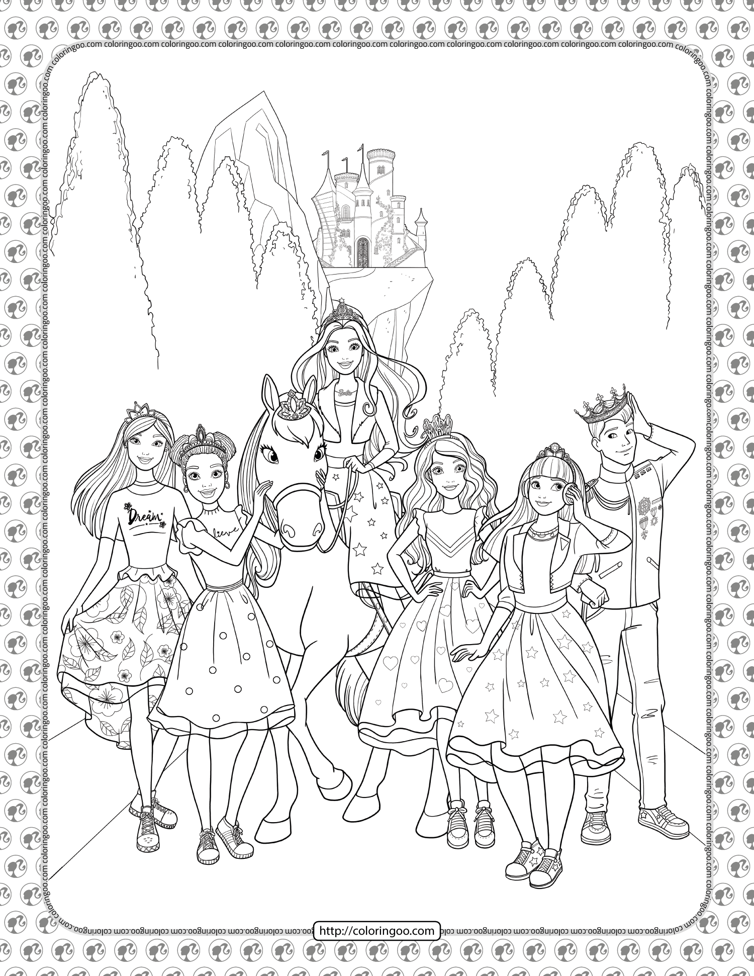 38+ New Barbie Rapunzel Coloring Pages Printable