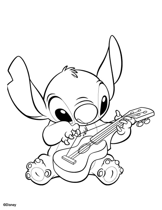 easy stitch aloha coloring pages printable jpg