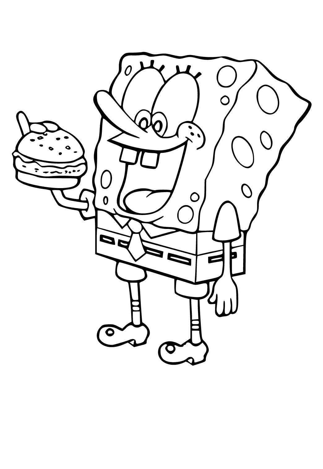 37+ Top Spongebob Coloring Pages Easy Kids