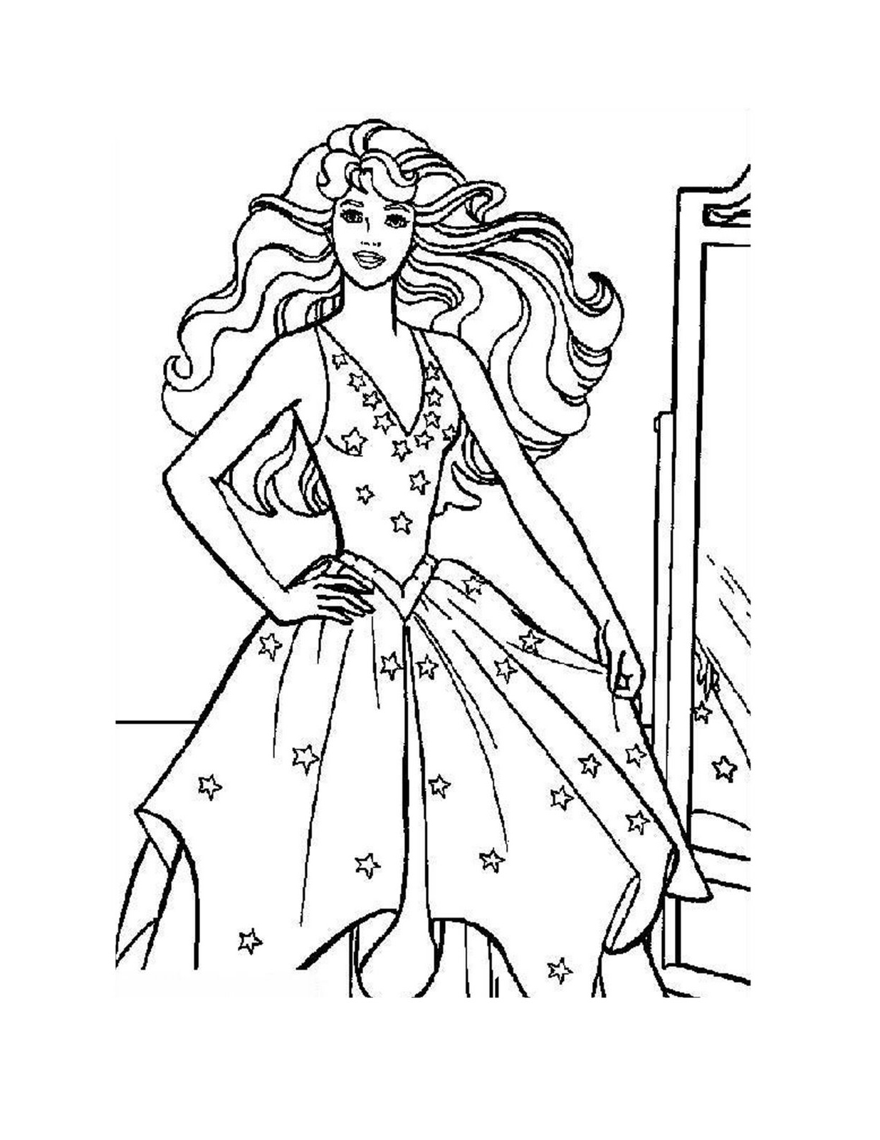 40+ Free Coloring Page Fashion Princess Printable