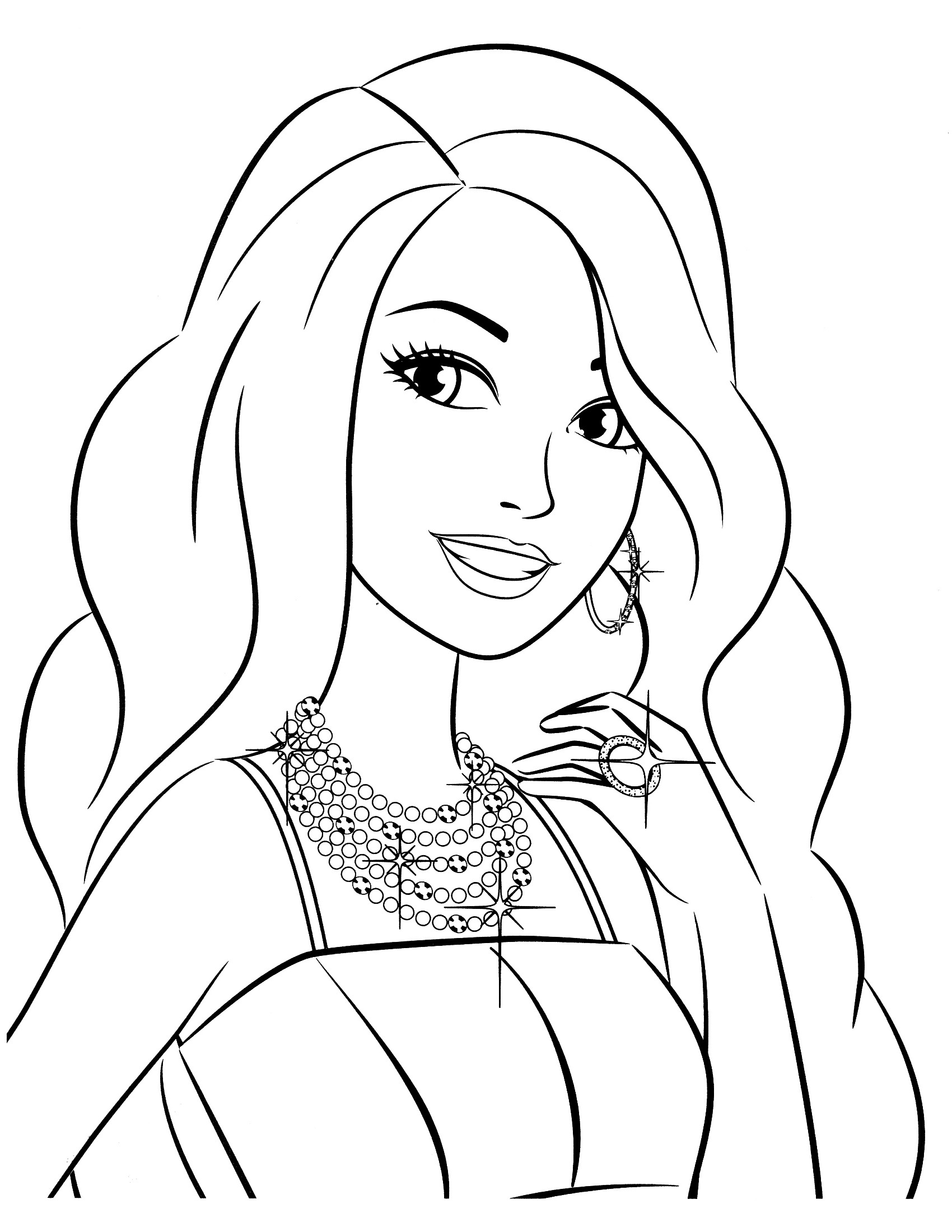 41+ Easy Barbie Rapunzel Coloring Pages Printable