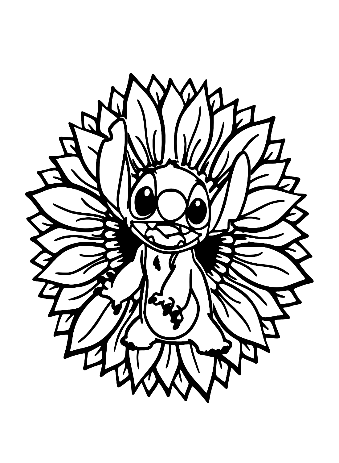 41+ Fun Stitch Aloha Coloring Pages Printable