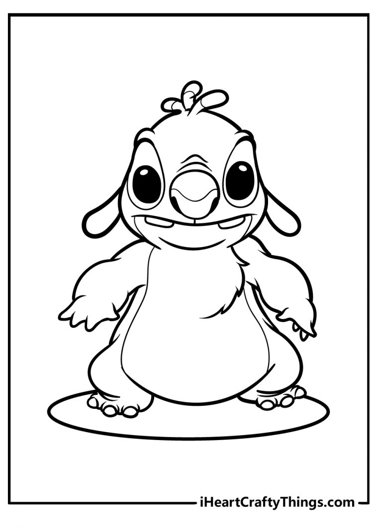 45+ Colorful Stitch Coloring Pages Printable