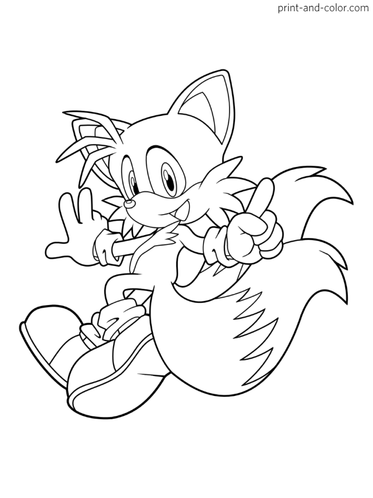 45+ Unique Sonic Coloring Pages Printable