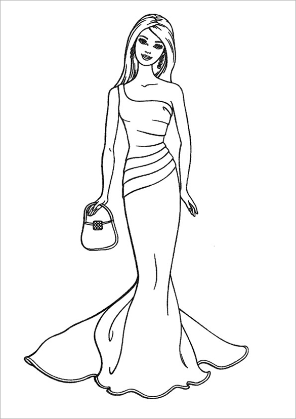 46+ Aesthetic Barbie Rapunzel Coloring Pages Printable