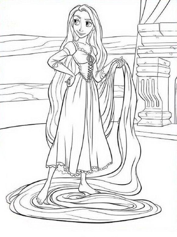 47+ Artistic Barbie Rapunzel Coloring Pages Printable