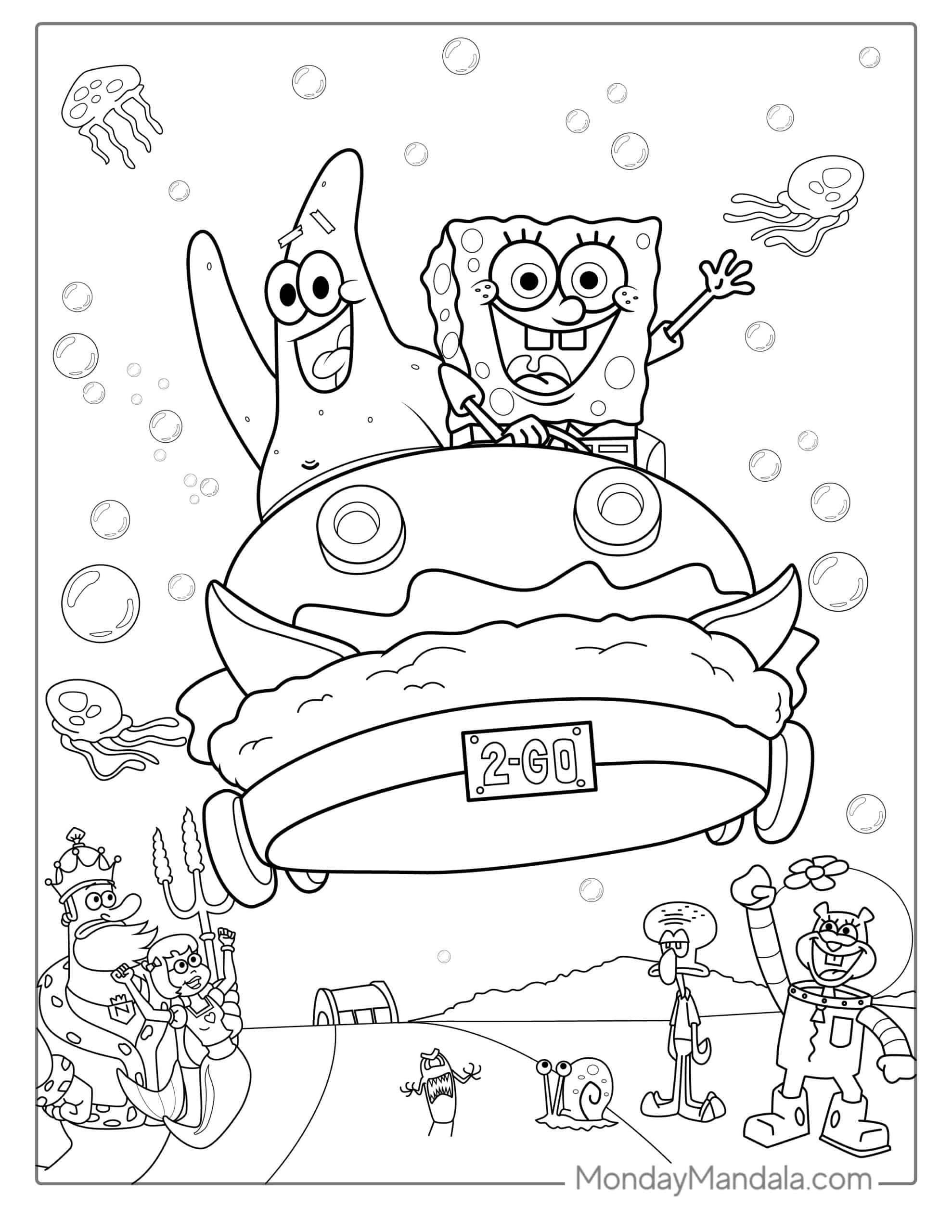 44+ Interactive Spongebob Coloring Pages Aesthetic