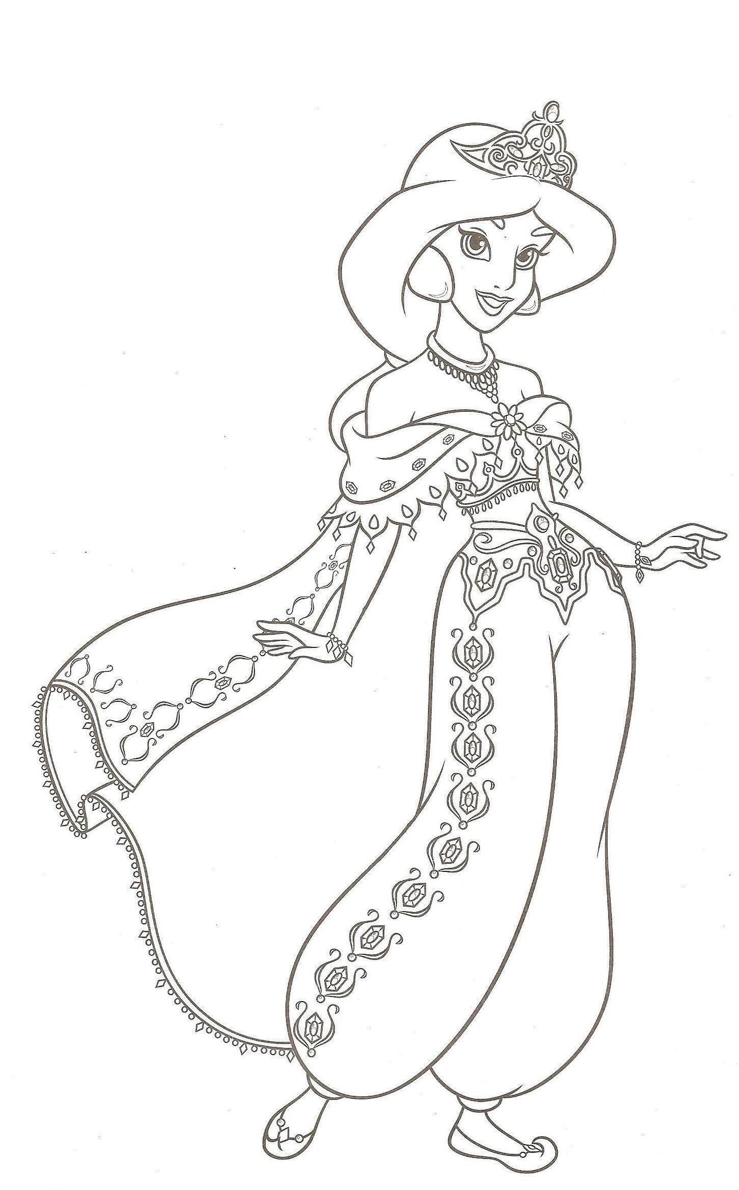 49+ Top Coloring Page Fashion Princess Printable