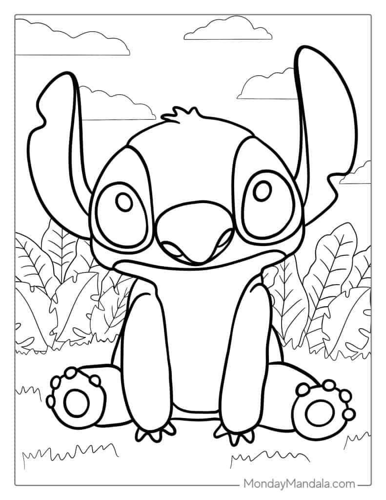 48+ Downloadable Angry Stitch Coloring Pages Printable Sheets