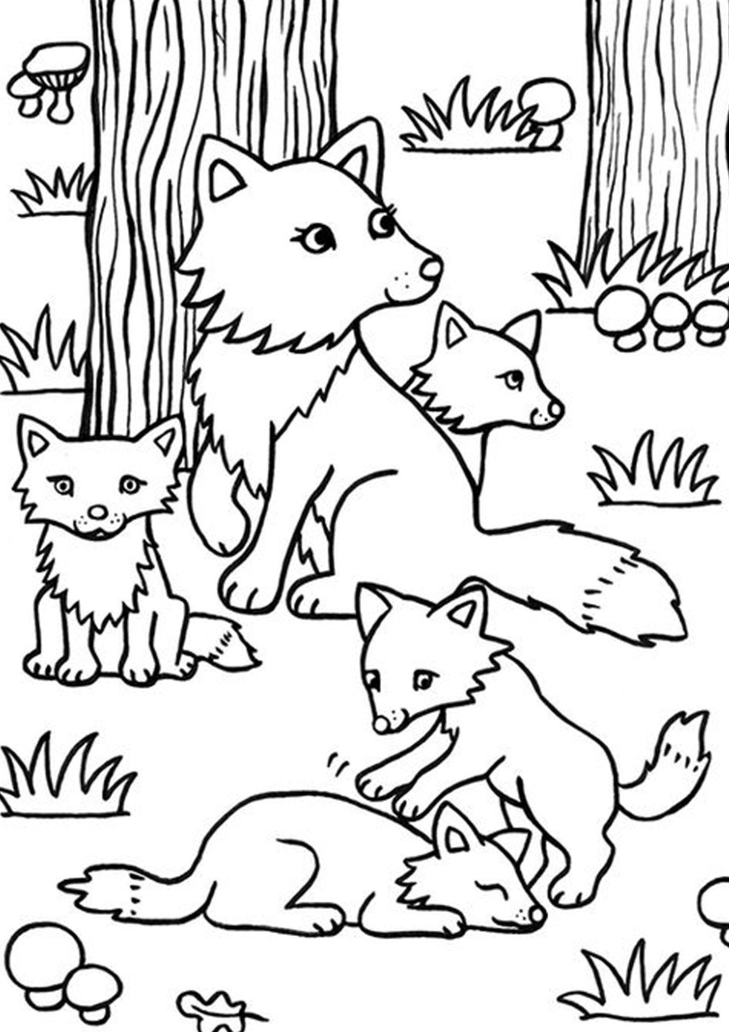 44+ Adorable Fox Coloring Pages Printable Sheets