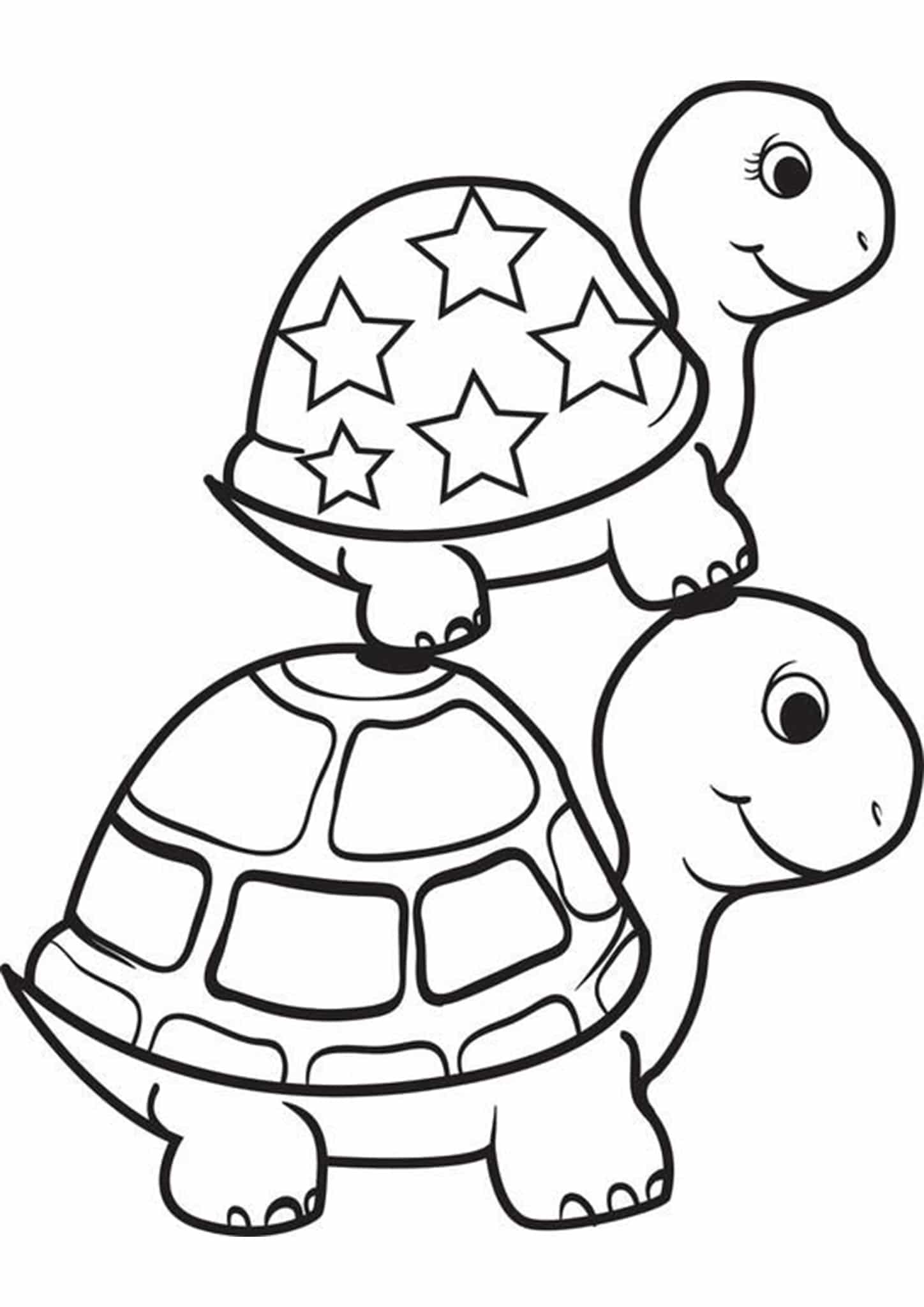 57+ Detailed Turtle Coloring Pages Printable