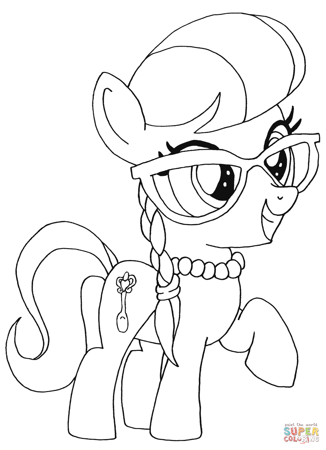 59+ Trendy Pony Coloring Pages Printable