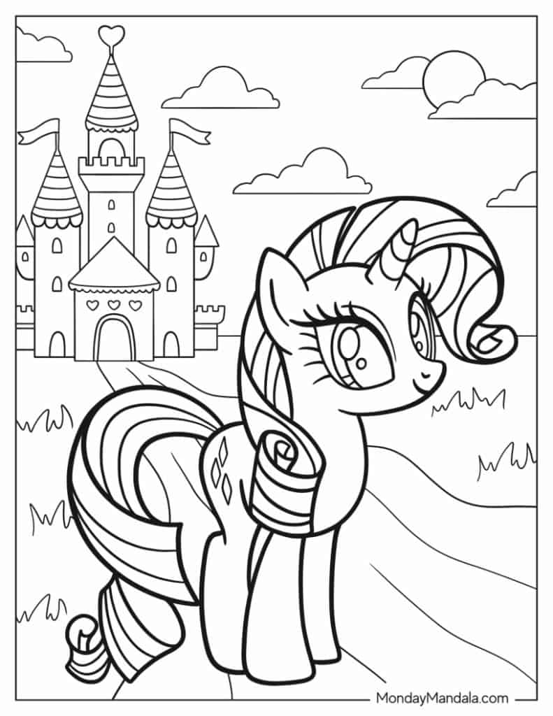 6+ Inspiring Pony Coloring Pages Printable