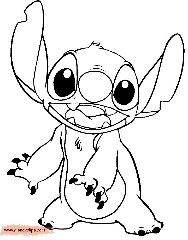 6+ Lovely Stitch Coloring Pages Printable