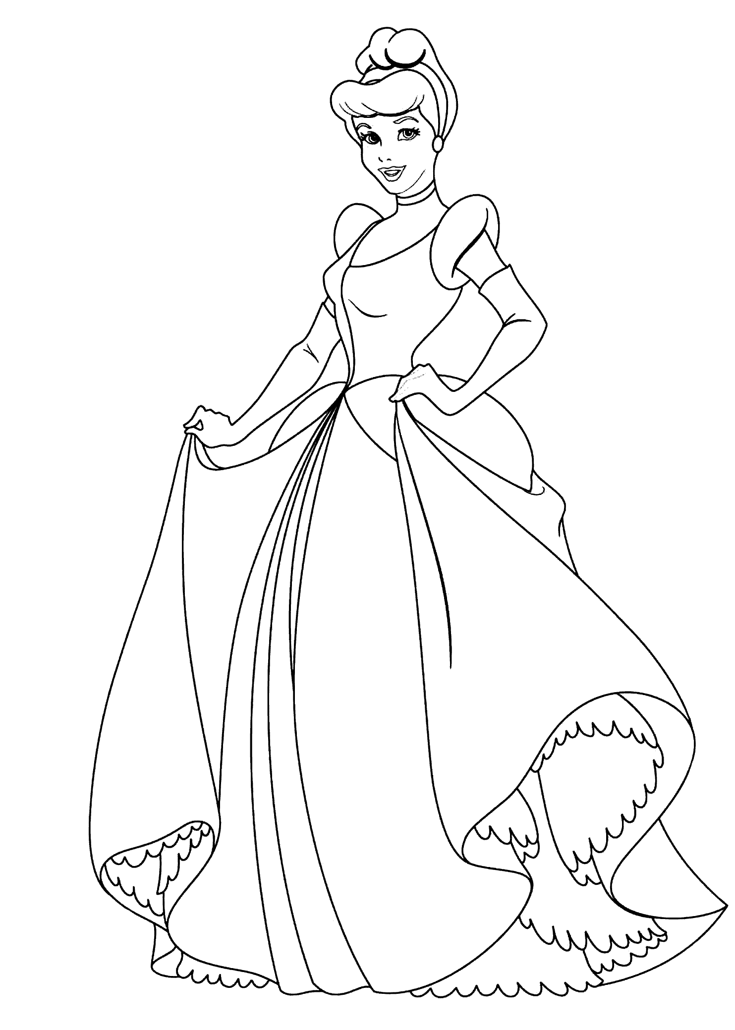 60+ Joyful Coloring Page Fashion Princess Printable