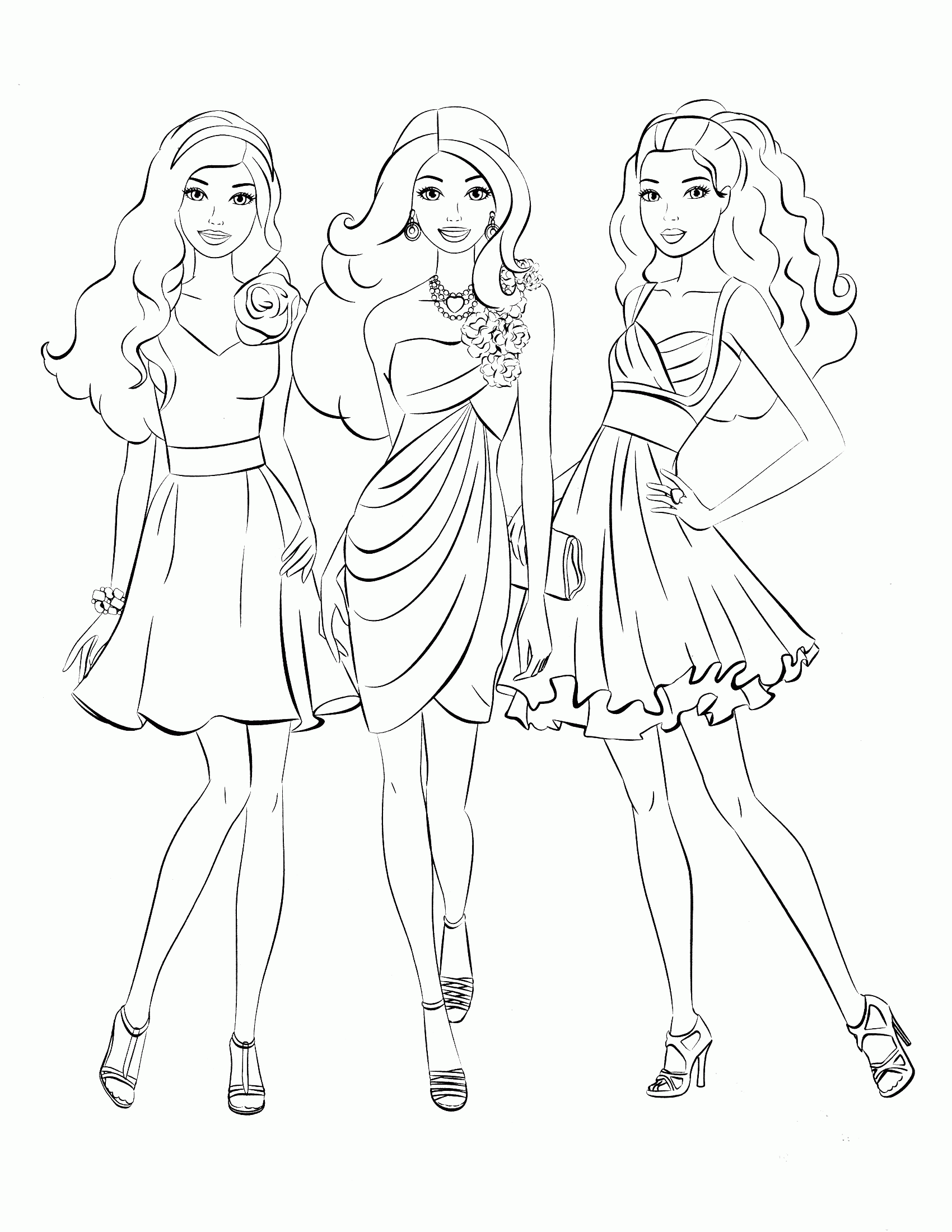 64+ Unique Coloring Page Fashion Princess Printable