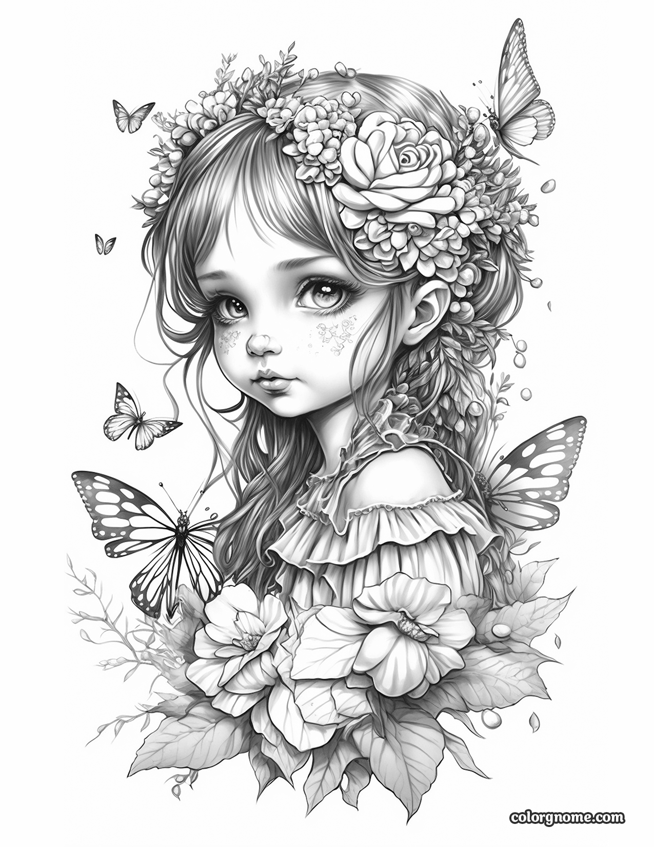 34+ Creative Fairy Coloring Pages Cute